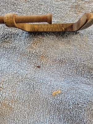 Vintage 3'' C-Clamp Malleable UNBREAKABLE Unknow Makers Stamp Inside.