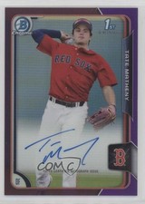 2015 Bowman Draft Chrome Pick Purple Refractor 151/250 Tate Matheny Auto w5b