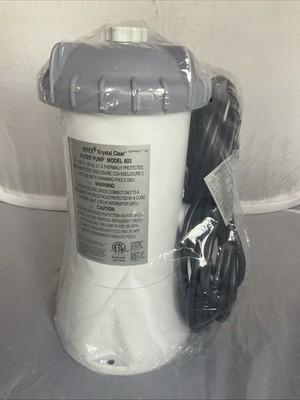   NeW INTEX Krystal Clear Filter Pump Model 603 Abv Ground Swimming Pool