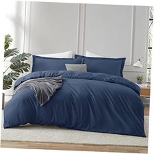 Navy Blue Duvet Cover Full Size Full 80" x 90" 22 - Navy Blue No Comforter 