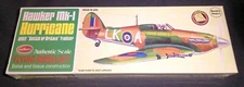 SEALED Guillows Hawker Mk-1 Hurricane Balsa Laser  Flying Model Kit WS: 16-1/2"