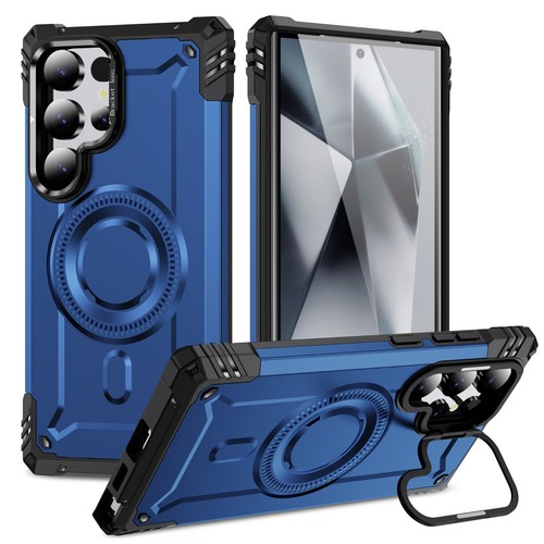 For Samsung Galaxy S25Ultra S24 FE Magnetic Armor Case Lens Bracket Rugged Cover - Bild 1 von 21