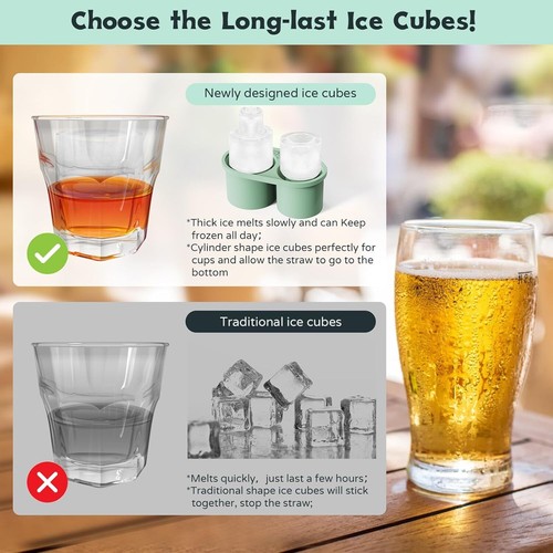 Stanley Ice Mold for Tumbler Cup 40 oz, Cube Tray Cup, Green - Picture 4 of 7