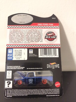 HOT WHEELS RLC 1962 FORD F100 #2705/30000 194735058792| eBay