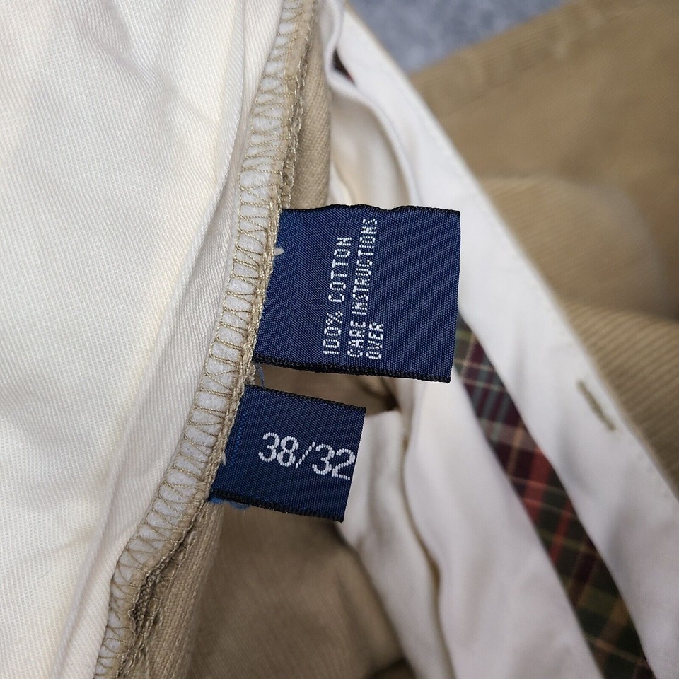 Vintage Polo Ralph Lauren Corduroy Pants Mens 38x32 Hammond Khaki