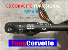 1997-2004 CORVETTE C5 HEADLIGHT TURN SIGNAL COMBINATION SWITCH *REPAIR SERVICE*