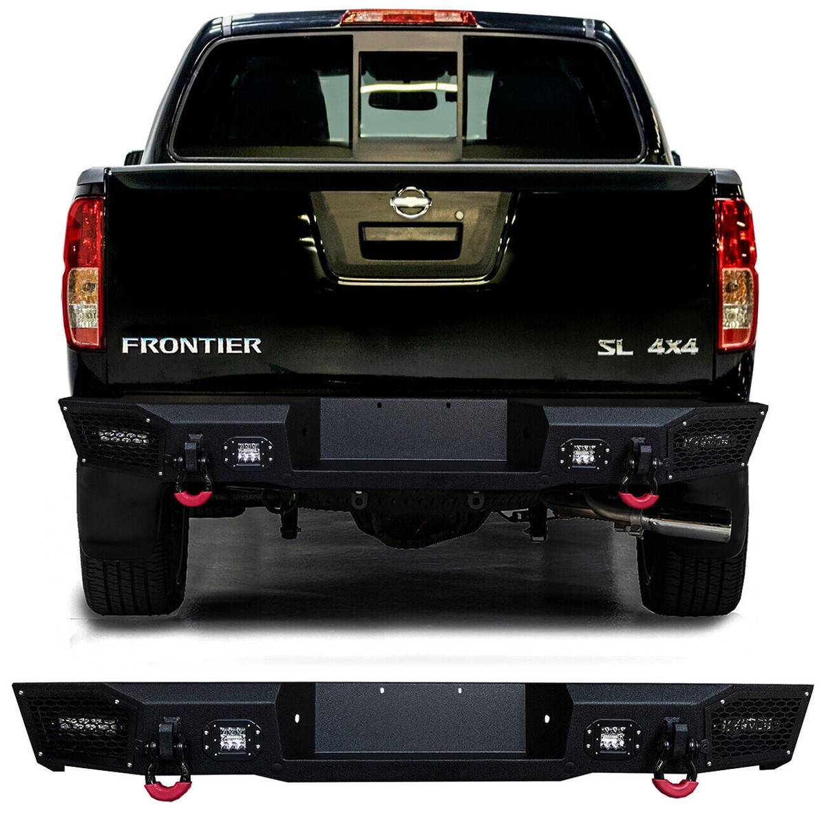 Vijay Fit 2005-2021 Nissan Frontier Rear Bumper Black Texture Vijay Fit 2005-2021 Nissan Frontier Rear Bumper Black Texture