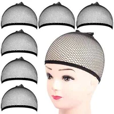 6 pcs Hair Net, Durable Professional Hairnet Cap, Stretchy Wig Cap for Men Women