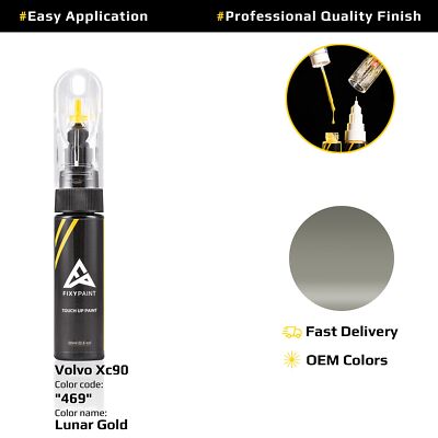 Touch up Paint for Volvo Xc90 Code: 469 Lunar Gold Exact Color Match