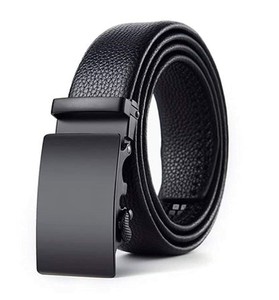 mens formal black leather belt