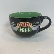 F.R.I.E.N.D.S. TV Series Central Perk 24 oz Large Black  Coffee/Soup Ceramic Mug