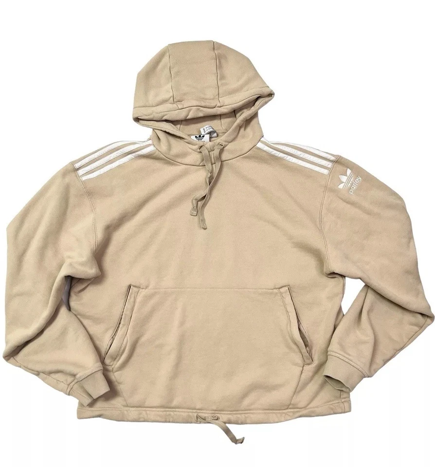 Adidas X Parley Sudadera con Capucha Negra Unisex M Trifolio Algodón Orgánico Clásico Foto 2 de 4