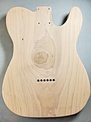 Modello Per Chitarra Thinline Telecaster 1/2 MDF – Set Per Router CNC Con Manico Incluso, Liuteria