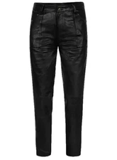 Jim Morrison Classic Rock Icon Style Men's Genuine Soft Napa Black Leather Pants