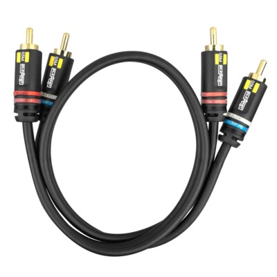 ELE14000M Element-Hz  Universal Dual RCA-Style Cable (0.5 Meters / 1.64ft)