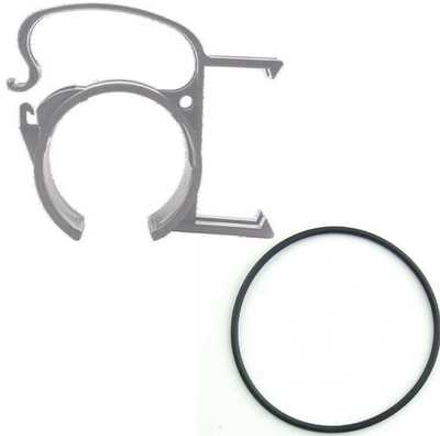 SNAP Grau Kabel Halter für Truss Rohr + Gummi Ring, Befestigungs Klammer Schelle