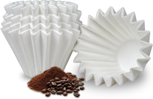 1-2 Cup Small Coffee Filters,100 Count Disposable Basket Coffee Filter Paper, Co