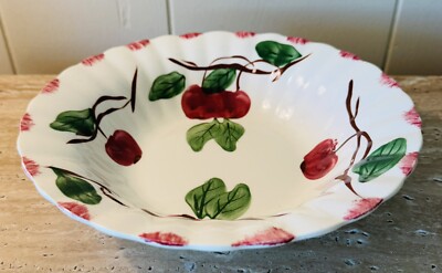 Blue Ridge Southern Potteries Colonial Crab Apple Veg Serving Bowl 9 3/8''