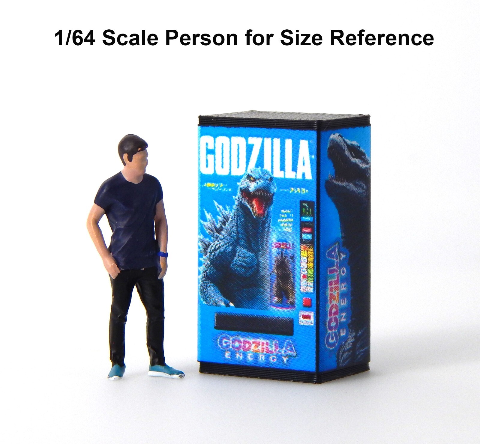 1/64 Diorama Display JAPAN GODZILLA ENERGY VENDING MACHINE Model City ...