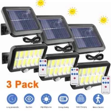 3PCS Solar Street Light Outdoor Commercial 180000lm Waterproof Garden Fence Yard