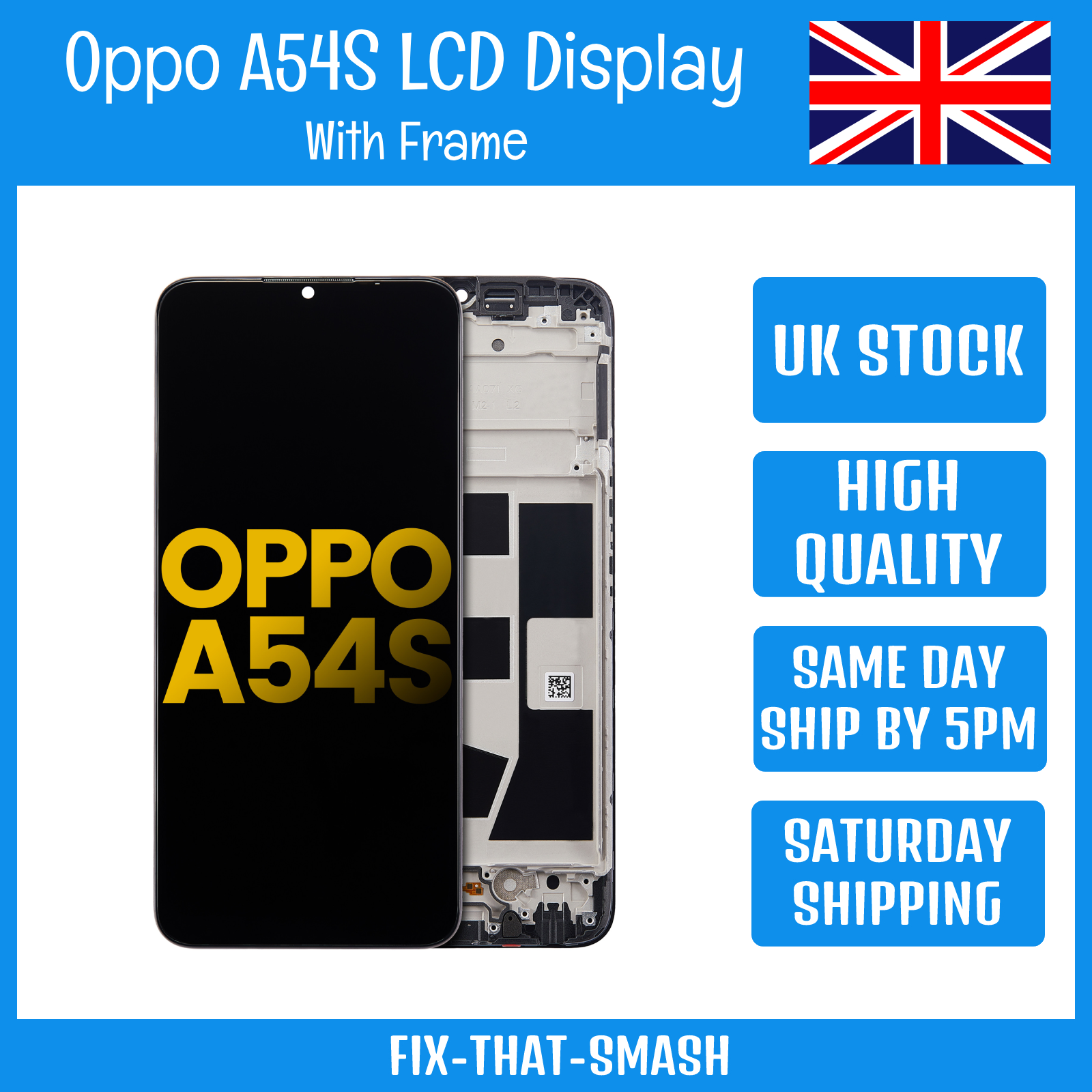 LCD Schermo Sostituzione Per Oppo A54s CPH2273 - Display Digitizer Con Kit Riparazione (Nero) - Foto 5
