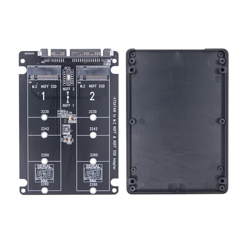 Dual M.2 NGFF à SATA 3.0 SSD Adaptateur USB Set 2in1 Boîte à disque dur externe - Afbeelding 8 van 15