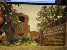 N8 NUEVO MÉXICO Antigua Postal Santa Fe Iglesia Misión San Miguel Indios Tlaxcala