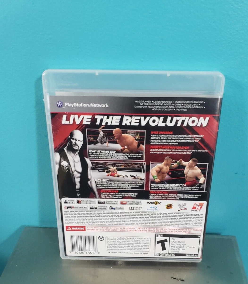 WWE 2K13 (Sony Playstation 3 PS3, 2012) - Complete WRESTLING CM.