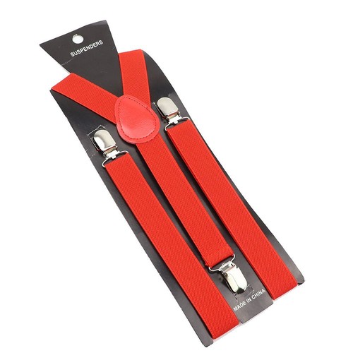 Elastic Leather Suspenders Braces-100cm Adjustable Straps For Wedding Suit Skirt - Picture 25 of 41