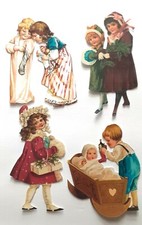 3D UPick Victorian Children Baby Winter Christmas Scrapbook Card Embellishment