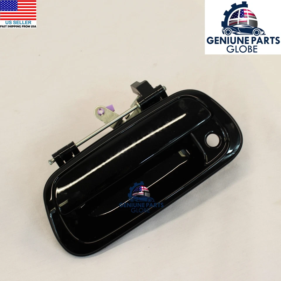 GENUINO OEM TOYOTA 01-06 TUNDRA NEGRO CONJUNTO DE MANIJA DEL PORTÓN TRASERO 69090-0C030-C0 Foto 3 de 4