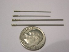Diamond drill bits set of 4 small bits sizes 1  0.75mm w/directions made in USA