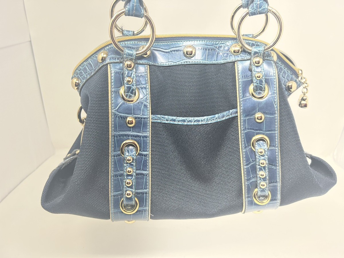 バッグ vintage leather hand bag Vintage the Bridge Leather Bag, Logo Print Genuine Leather