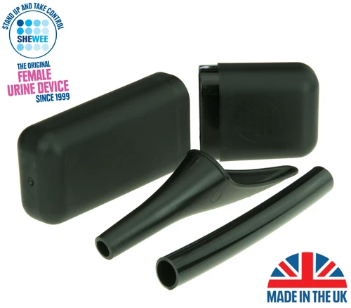 SHEWEE Extreme UK She Can Wee Pee Funnel Use for Travel Camping Festivals- Black