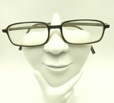 Vintage Calvin Klein 755 04 Gray Rectangle Sunglasses Italy FRAMES ONLY