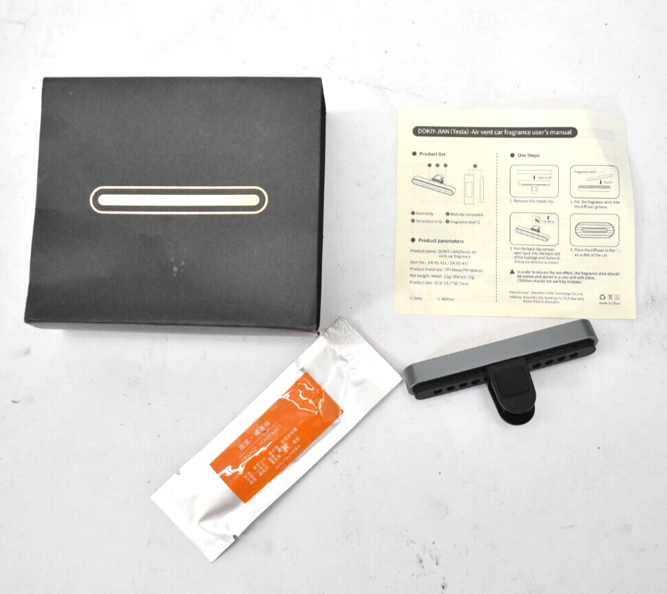 Dokiy AC Air Freshener Car Vent Clip Refillable Long Last Strong