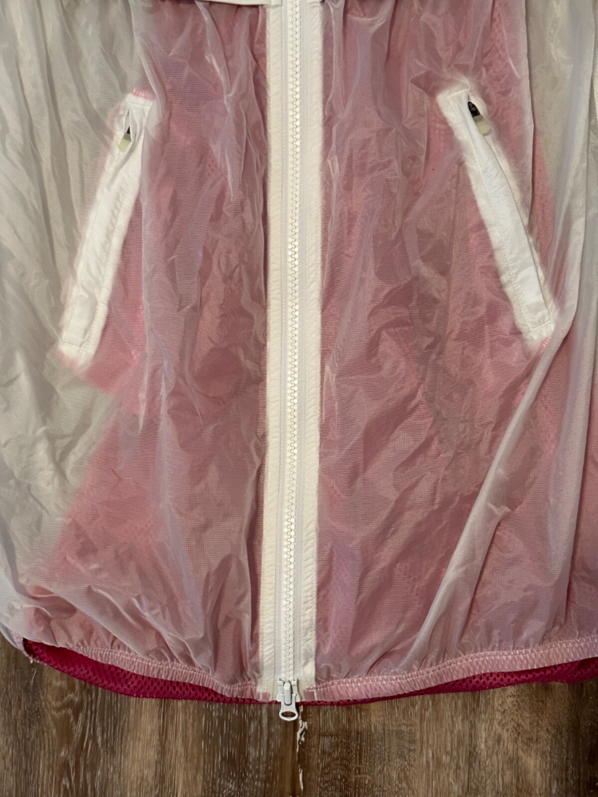 Lululemon Windbreaker Jacket Transparent Hood Hot… - image 4