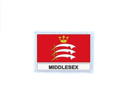 Wappenschild Patch Abzeichen Bedruckt; Flagge Königreich Uni Middlesex