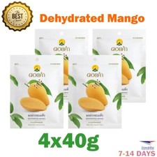 4x40g Suszone plastry mango Odwodnione przekąski owocowe mango Pyszne wegańskie halal par