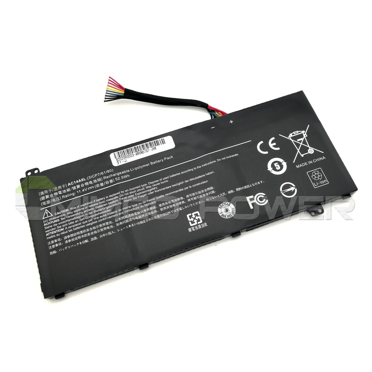 New AC14A8L Battery for Acer Aspire V15 VN7-571 VN7-571G VN7-591