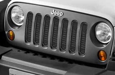 Genuine OE Mopar Jeep Wrangler JK 2007-17 Front Grille - Satin Black K82213772AB