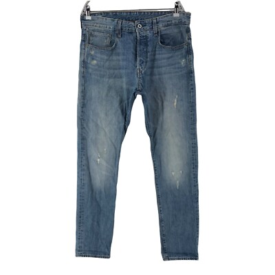 G-STAR RAW 3301 Blue Straight Tapered Fit Jeans W32 L32 Australia