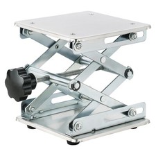 Mesa elevadora 6" x 6" laboratorio tijera soporte plataforma | acero inoxidable laboratorio li...