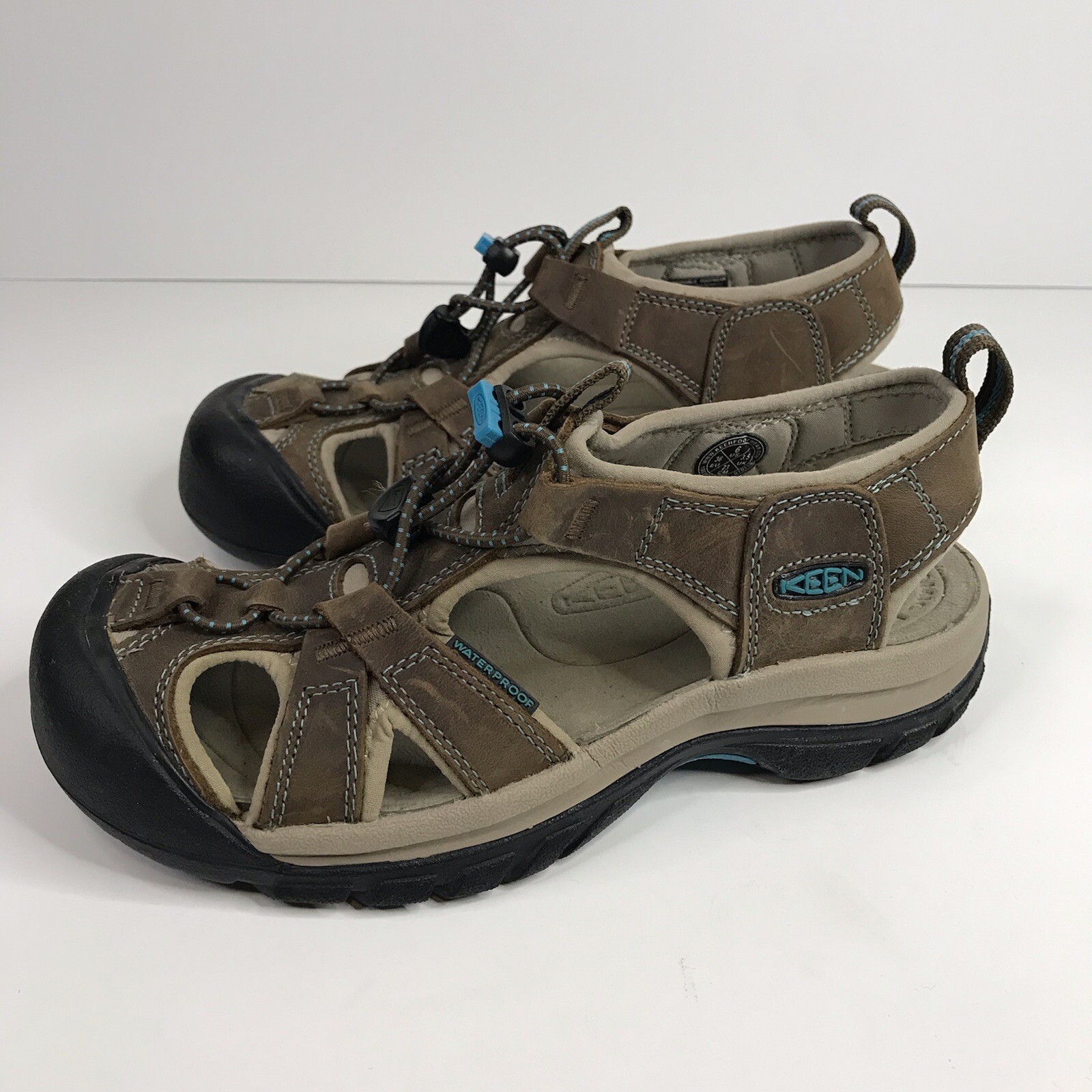 Keen Venice Sandals Women's Size 6 Dark Earth Caribbean Sea Hiking 1003993  | eBay