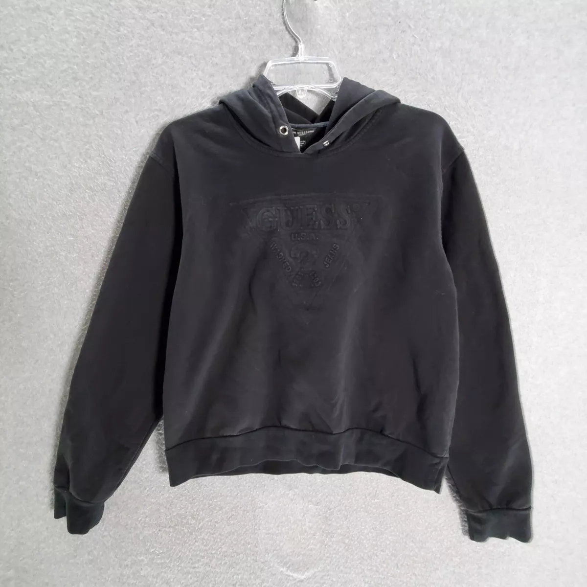 Guess women's black sweatshirt sales