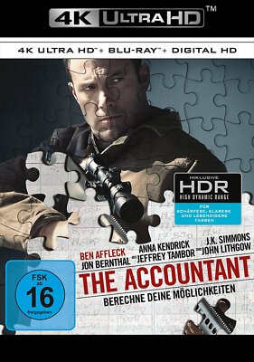 The Accountant - 4K Ultra HD Blu-ray + Blu-ray # 2-BLU-RAY-NEU