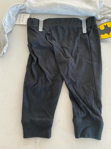 HAPPY THREADS. Batman 3Piece Creeper Pants Set (Baby Boys) Halloween Costume NEW - Picture 4 of 7