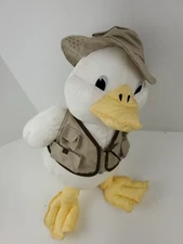 Vintage Stuffins Nylon Fishing Hunting Duck With Tag Plush Stuffed Animal 14"