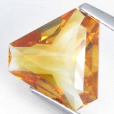 2.47Cts Ravishing Natural Yellow Citrine 10mm Fancy Cut Loose Gemstone