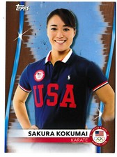  2020/2021 Topps Tokyo Olympics Team USA Bronze Parallel #65 Sakura Kokumai